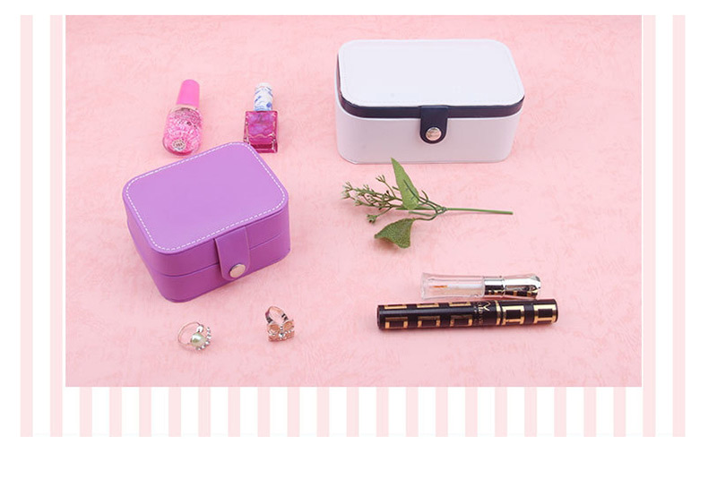 Fashion Pink (small) Portable First Earrings Ring Storage Box,Jewelry Findings & Components