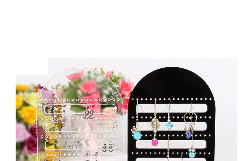 Fashion Black 126-hole Acrylic Earring Holder,Jewelry Findings & Components