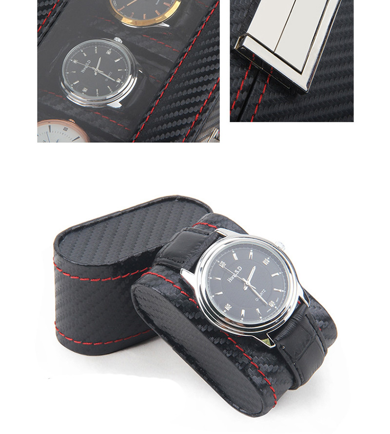 Fashion Carbon Fiber 10 Bit Carbon Fiber Leather Watch Display Box,Jewelry Findings & Components