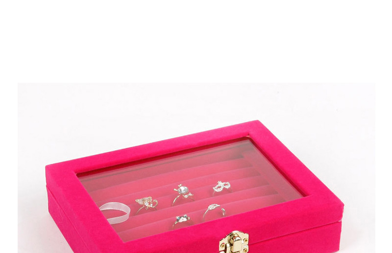 Fashion Rose Red Empty Box Small Jewelry Display Box,Jewelry Findings & Components