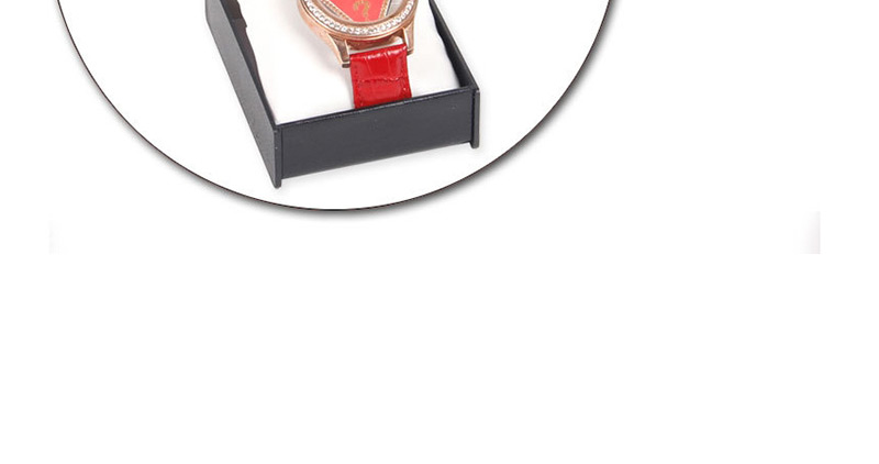 Fashion Red Pebbles Portable Watch Display Case,Jewelry Findings & Components