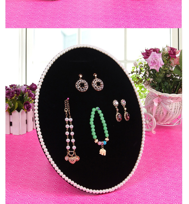Fashion Black Cashmere Three-piece Jewelry Display Stand,Jewelry Findings & Components