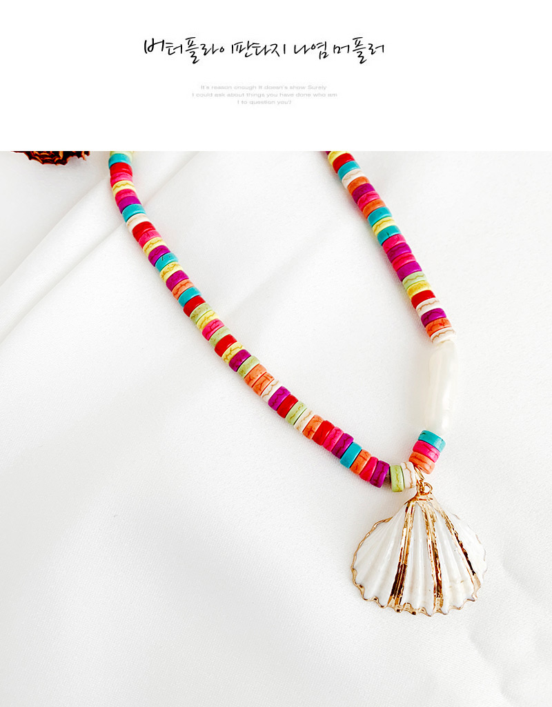 Fashion Color Alloy Resin Pearl Shell Necklace,Pendants
