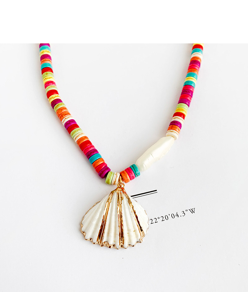 Fashion Color Alloy Resin Pearl Shell Necklace,Pendants