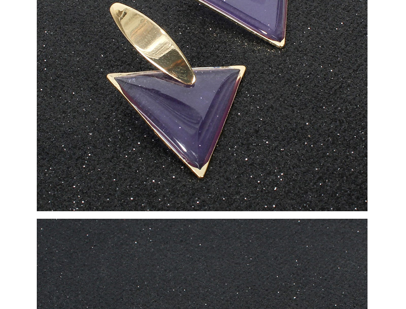 Fashion Pink Geometric Triangle Acrylic Earrings,Drop Earrings