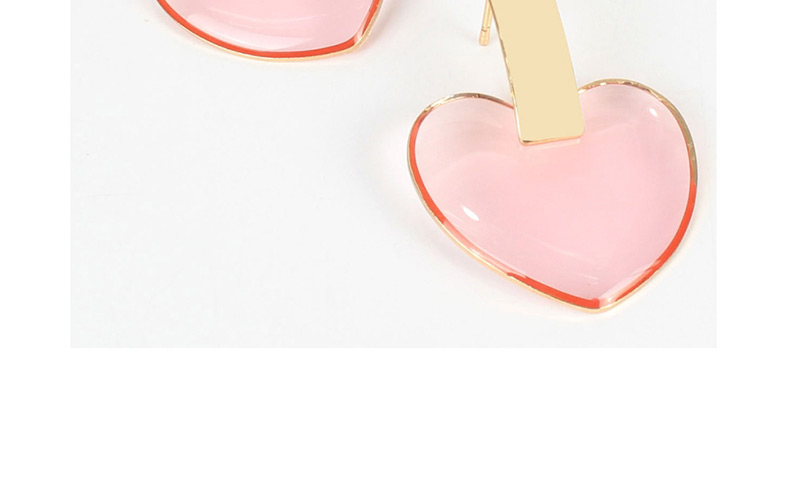 Fashion Pink Acrylic Love Earrings,Drop Earrings