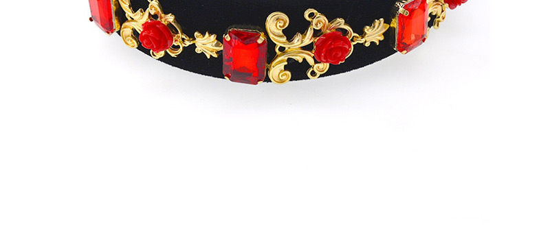 Fashion Red Alloy Fabric With Diamond Headband,Head Band