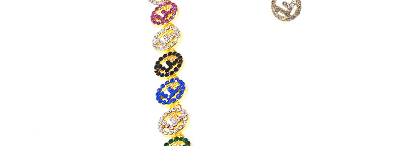 Fashion Gold F Asymmetric Tassel Earrings,Drop Earrings