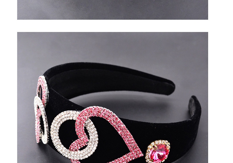 Fashion Pink Wide-brimmed Pearl-encrusted Headband,Head Band