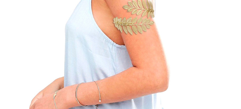 Fashion Silver Metal Leaf Armband,Fashion Bangles