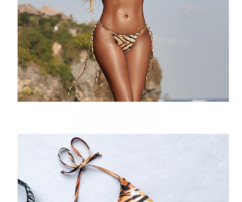 Fashion Leopard Triangle Bag Tiger Print Split Swimsuit,Bikini Sets