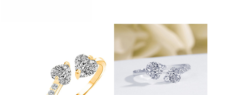 Fashion White K+ Copper + Zircon Diamond Zircon Adjustable Ring,Fashion Rings