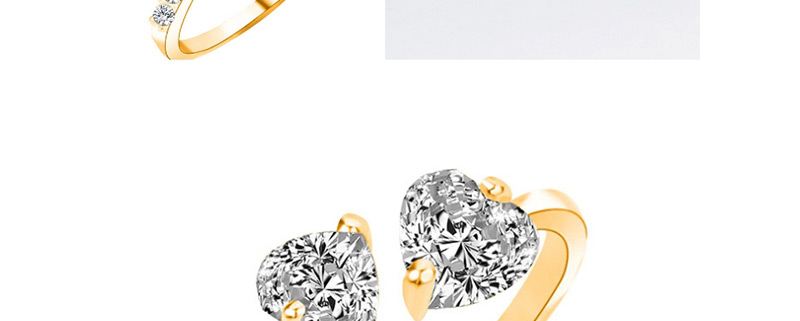 Fashion Kc Gold + Copper + Zircon Diamond Zircon Adjustable Ring,Fashion Rings
