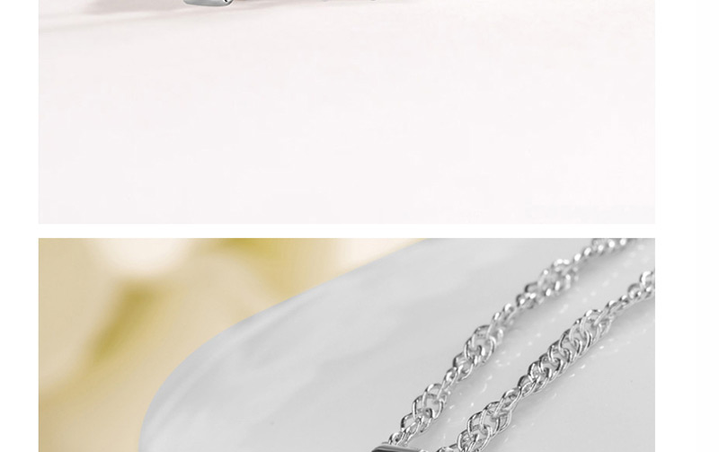 Fashion Silver Copper Zircon Flower Necklace,Pendants