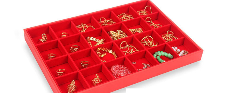 Fashion Necklace Red Flannel Yellow Jewelry Display Tray,Jewelry Findings & Components
