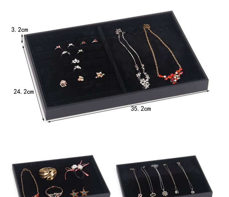 Fashion Large Ice Flower Velvet Necklace Jewelry Display Stand,Jewelry Findings & Components