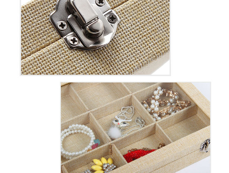 Fashion Burlap Jewelry Box Ring Burlap Jewelry Display Tray,Jewelry Findings & Components