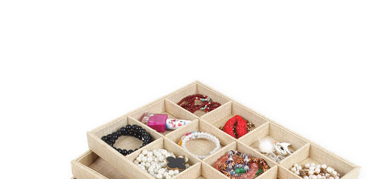Fashion Burlap Jewelry Plate 12 Plaid Burlap Jewelry Display Tray,Jewelry Findings & Components