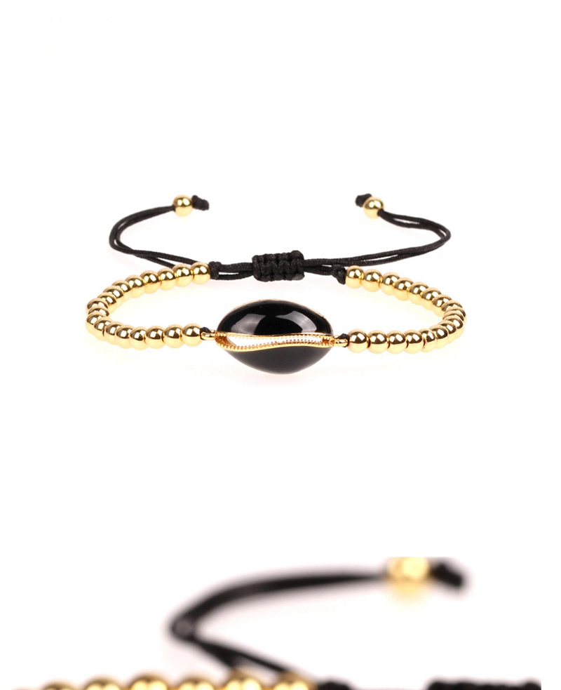 Fashion Black Woven Shell Bracelet,Fashion Bracelets