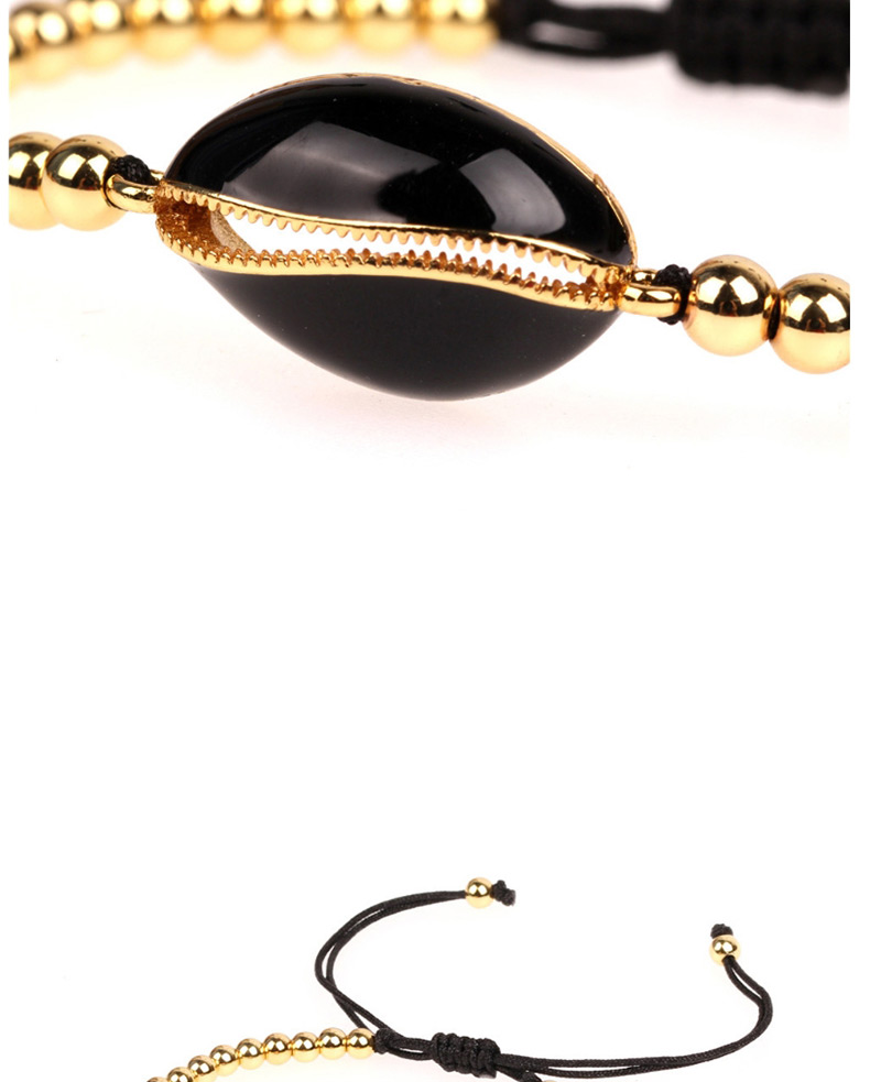 Fashion Black Woven Shell Bracelet,Fashion Bracelets