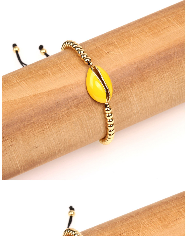 Fashion Yellow Woven Shell Bracelet,Fashion Bracelets