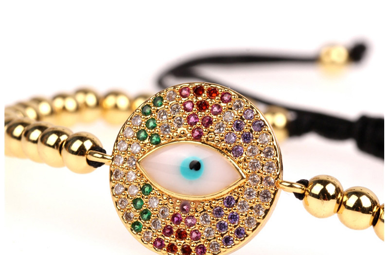 Fashion Color Micro-inlaid Zircon Evil Eye Bracelet,Fashion Bracelets