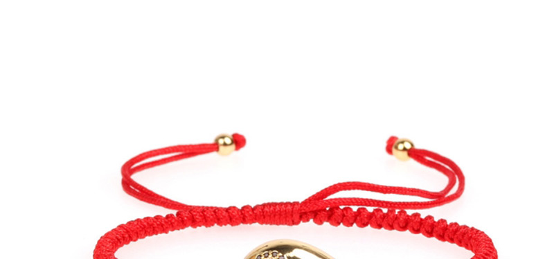 Fashion Red Fashion Micro-set Woven Zircon Shell Bracelet,Fashion Bracelets