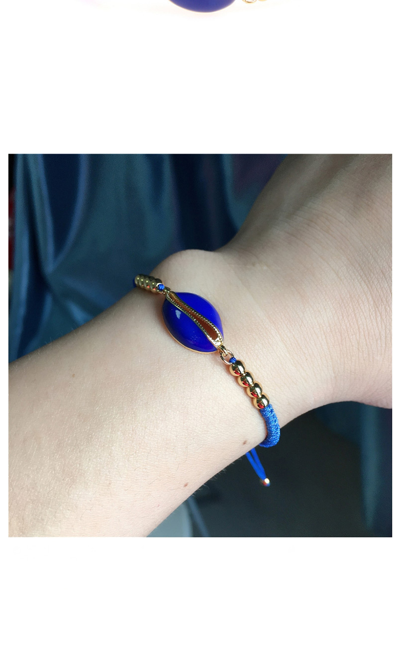 Fashion Royal Blue Drop Oil Shell Bracelet,Fashion Bracelets