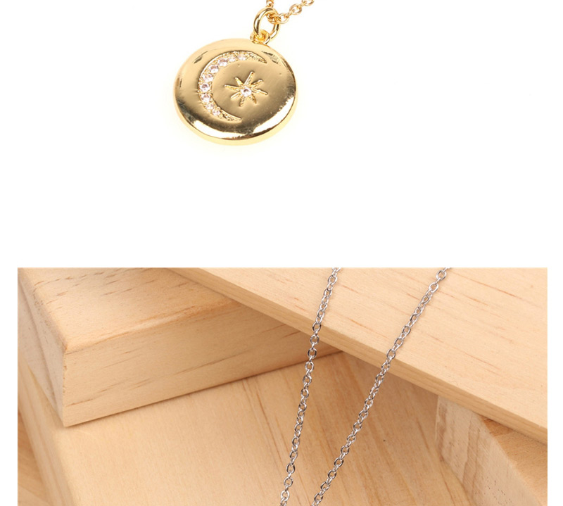 Fashion Gold Star Moon Necklace,Pendants