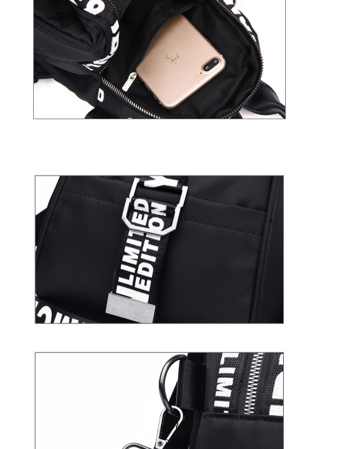 Fashion Black Dual-use Oxford Cloth Backpack,Backpack