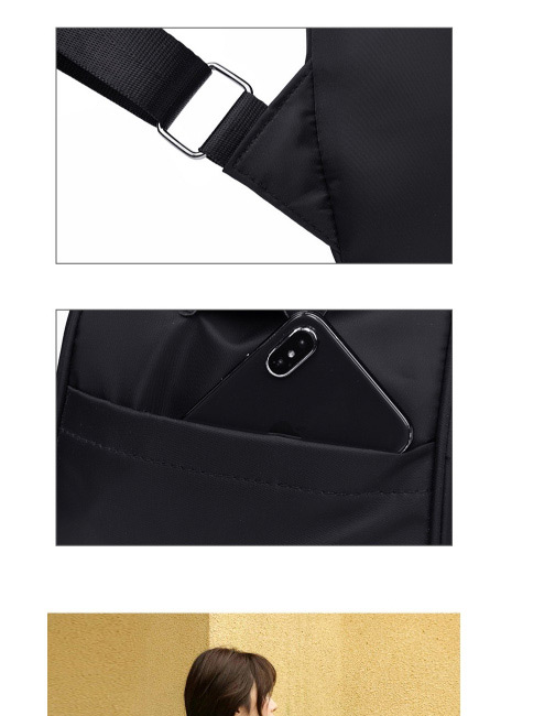 Fashion Black Dual-use Oxford Cloth Backpack,Backpack