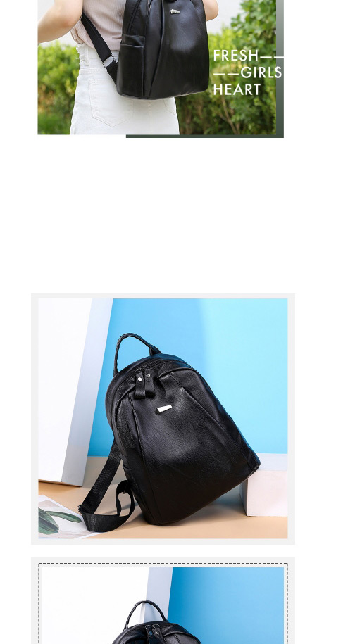 Fashion Black Stone Pattern Backpack,Backpack