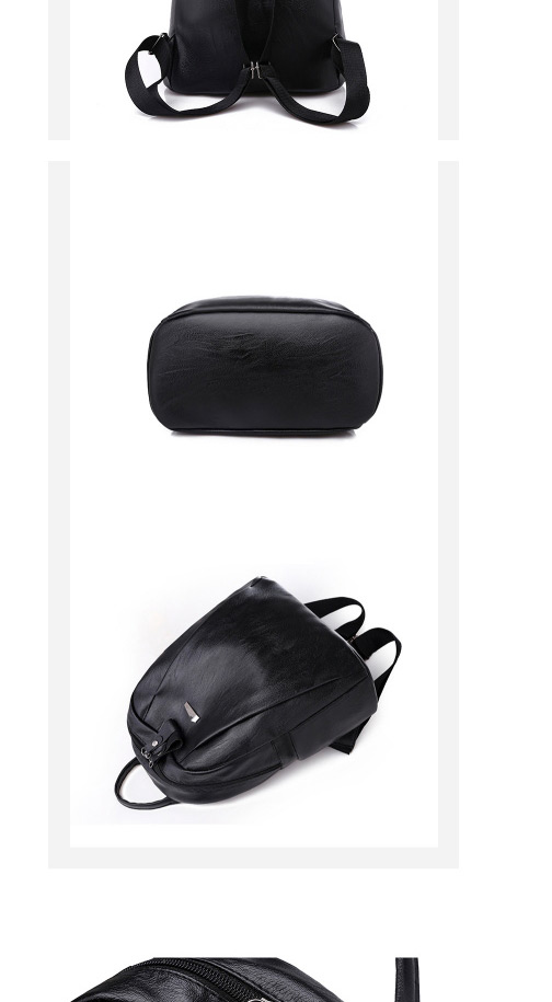 Fashion Black Stone Pattern Backpack,Backpack
