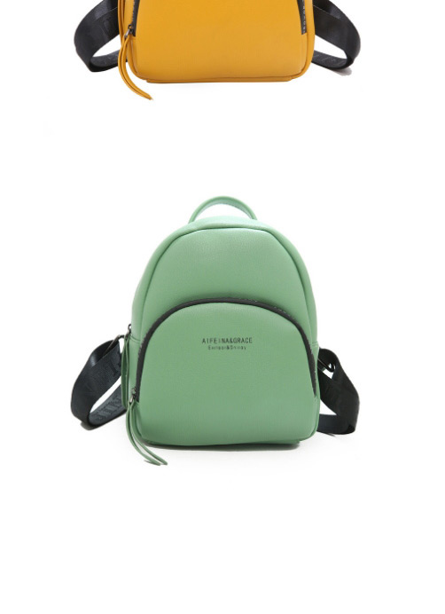 Fashion Green Letter Backpack,Backpack