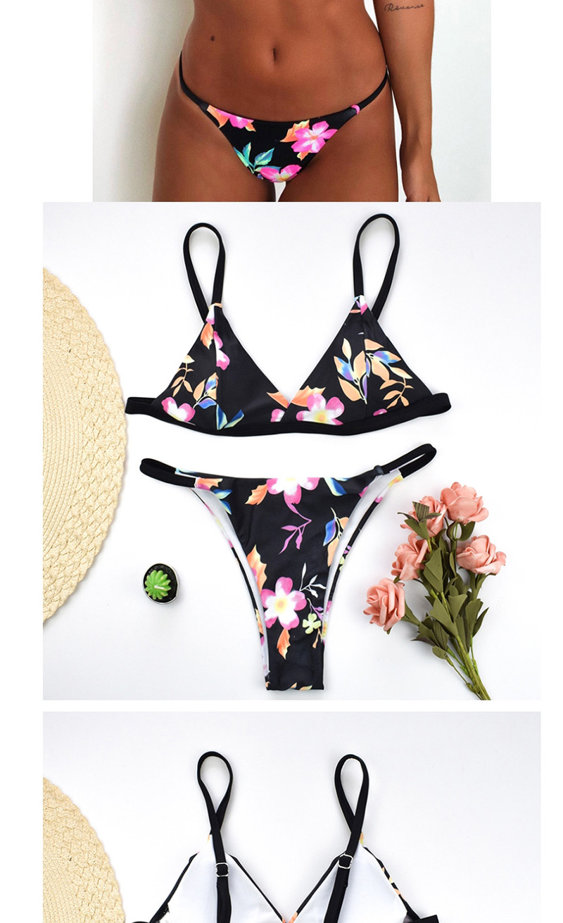 Fashion Powder Flower Multicolor Bikini,Bikini Sets