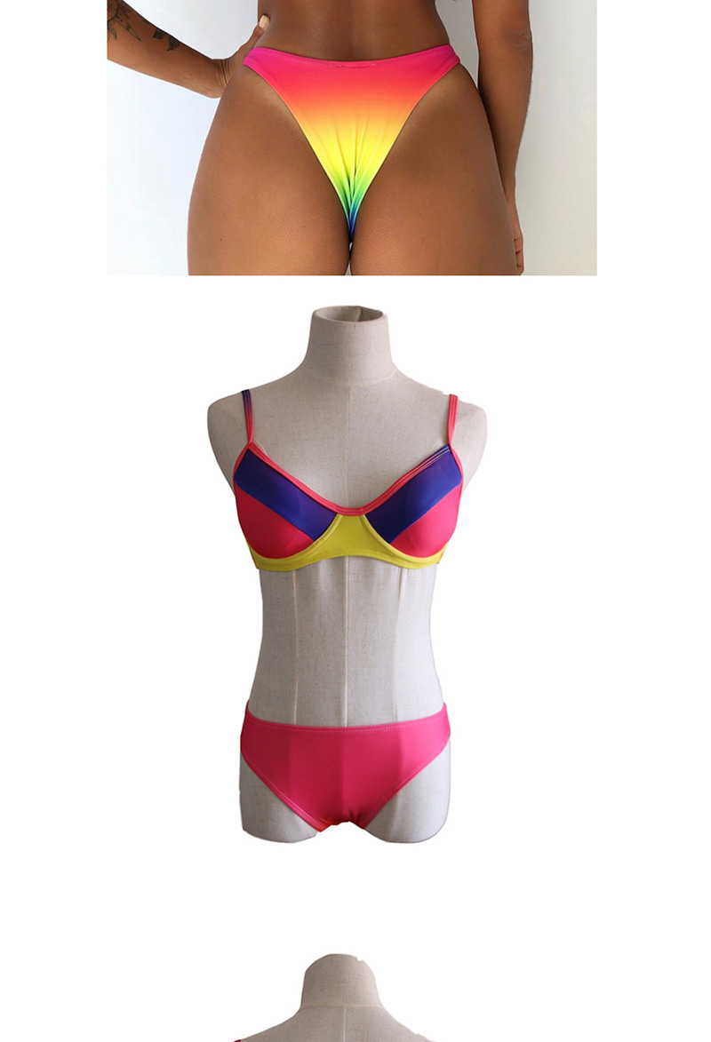Fashion Leaves Gradient Sexy Swimsuit,Bikini Sets
