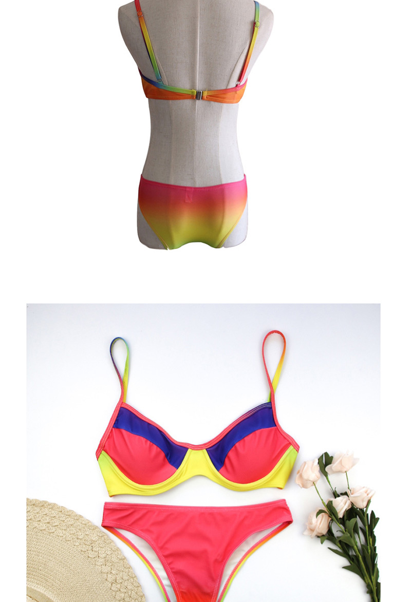 Fashion Sunflower Gradient Sexy Swimsuit,Bikini Sets