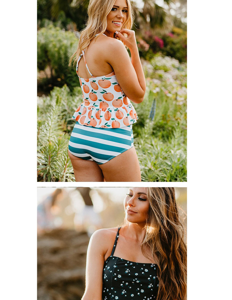 Fashion Orange Split Swimsuit Skirt Swimsuit,Bikini Sets