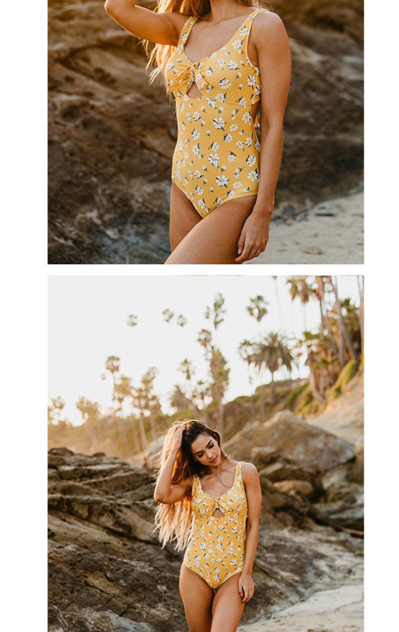 Fashion Orange Split Swimsuit Skirt Swimsuit,Bikini Sets