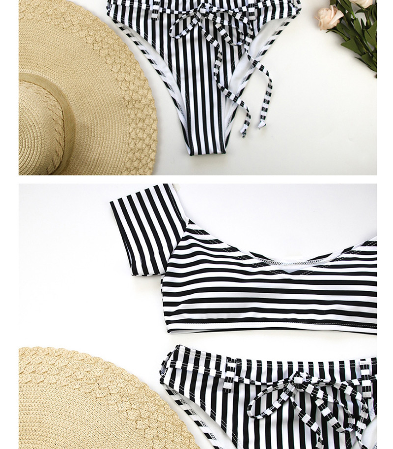 Fashion Black Strips Striped Belt Bikini,Bikini Sets
