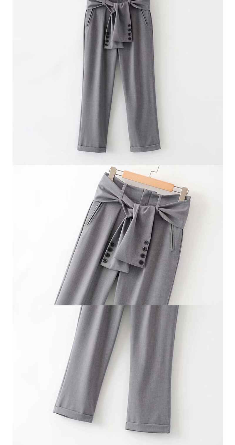 Fashion Gray Suit Pants,Pants