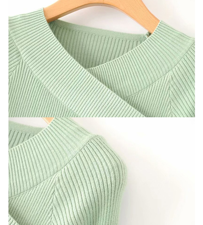 Fashion Green Cross Sweater,Sweater