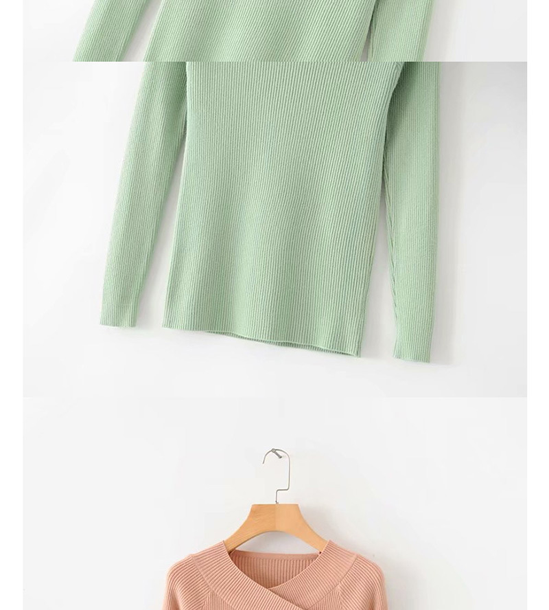 Fashion Green Cross Sweater,Sweater