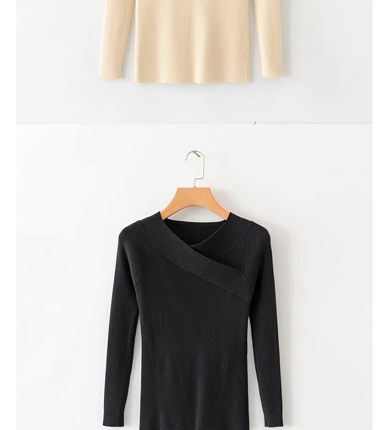 Fashion Black Cross Sweater,Sweater