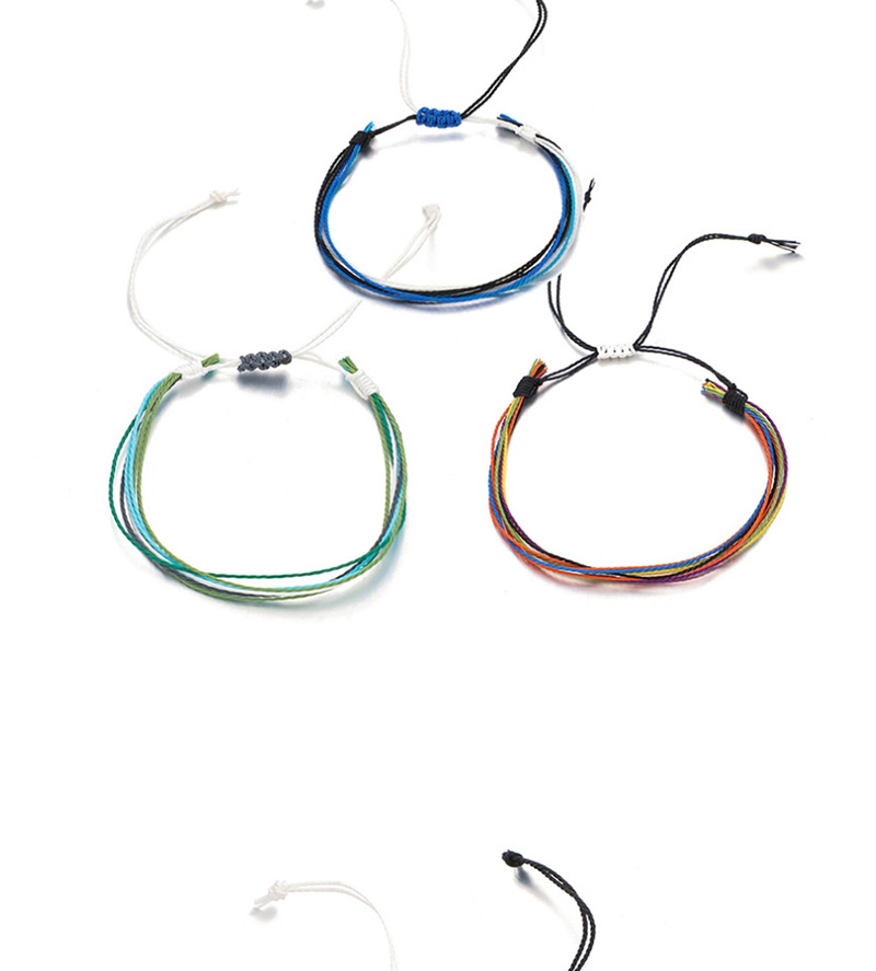 Fashion Color Woven Color String Multi-layer Bracelet,Fashion Bracelets