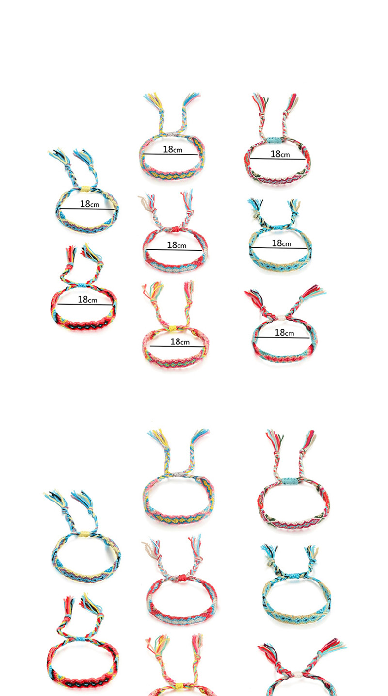 Fashion Red + Yellow Woven Color String Bracelet,Fashion Bracelets