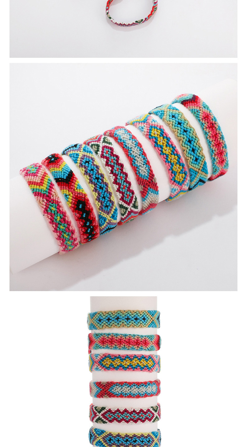 Fashion Lake Blue Woven Color String Bracelet,Fashion Bracelets