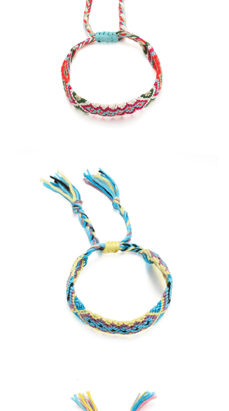 Fashion Blue + Yellow Woven Color String Bracelet,Fashion Bracelets