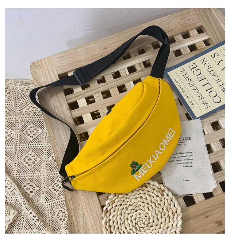 Fashion Yellow Broadband Canvas Messenger Bag,Shoulder bags