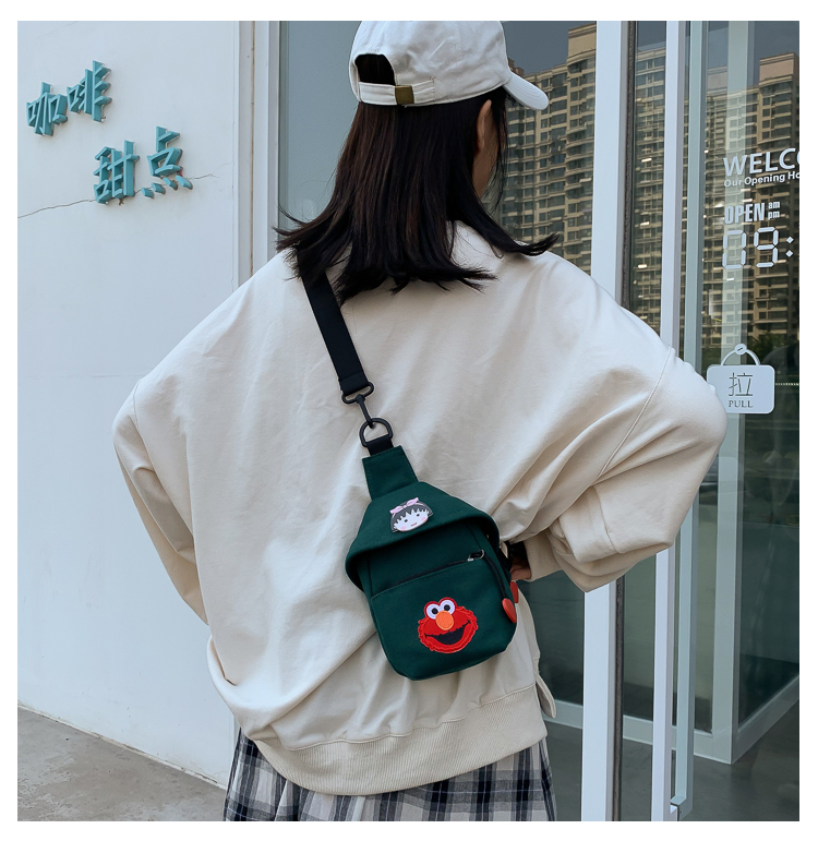 Fashion Green Canvas Messenger Bag,Shoulder bags